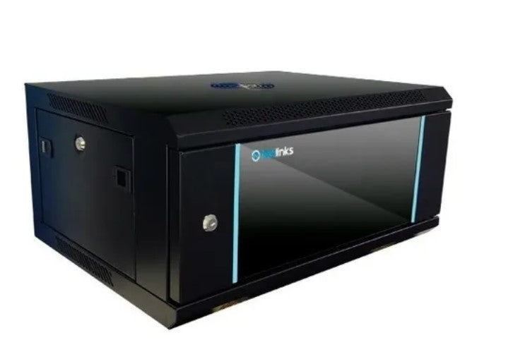 Gabinete 4u Rack De Pared Con Puerta Y Llave Netlinks