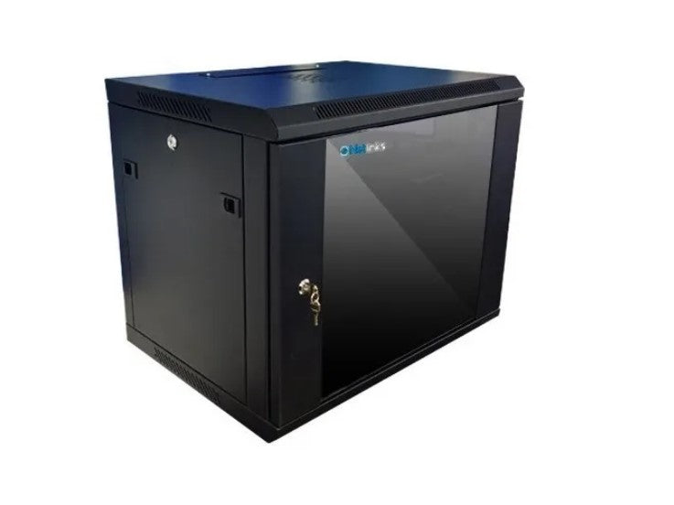 Gabinete 9u Rack De Pared Con Puerta Y Llave Netlinks