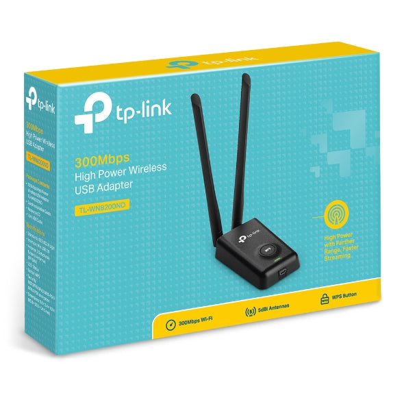 Adaptador Tl-wn8200nd Alta Potencia 2 Antenas Desprendibles (+IVA)