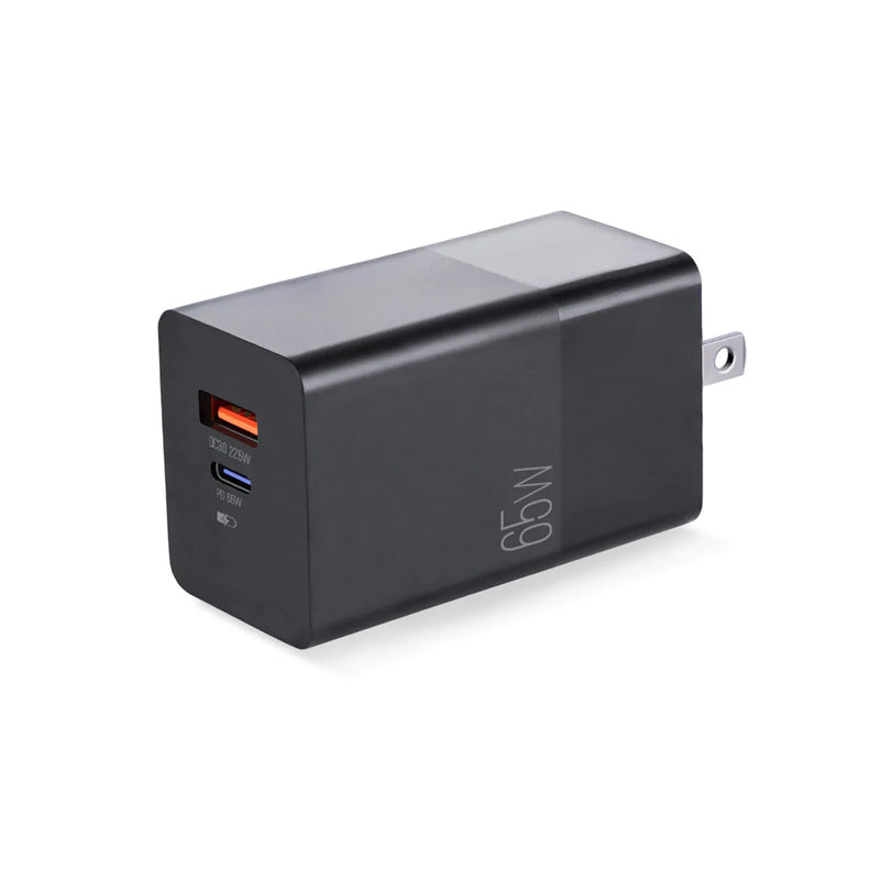 Cargador de pared con dos puertos USB-C GaN de 65 W BoostCharge Pro