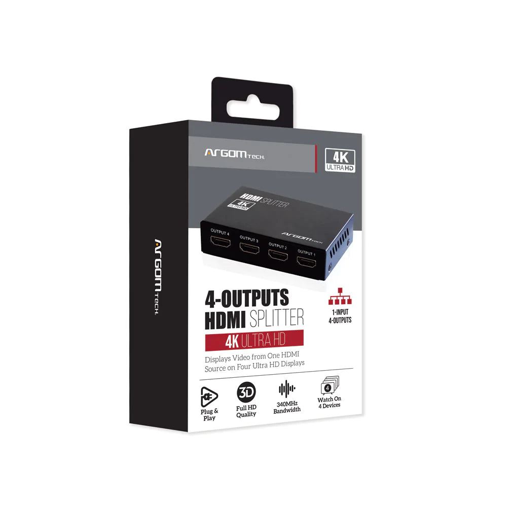 Switch Hdmi Splitter 1 Entrada Y 4 Salida 4k Argomtech