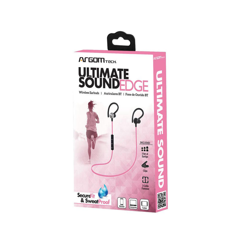 Audífonos Inalámbricos Rosado Ultimate Sound Edge Argomtech