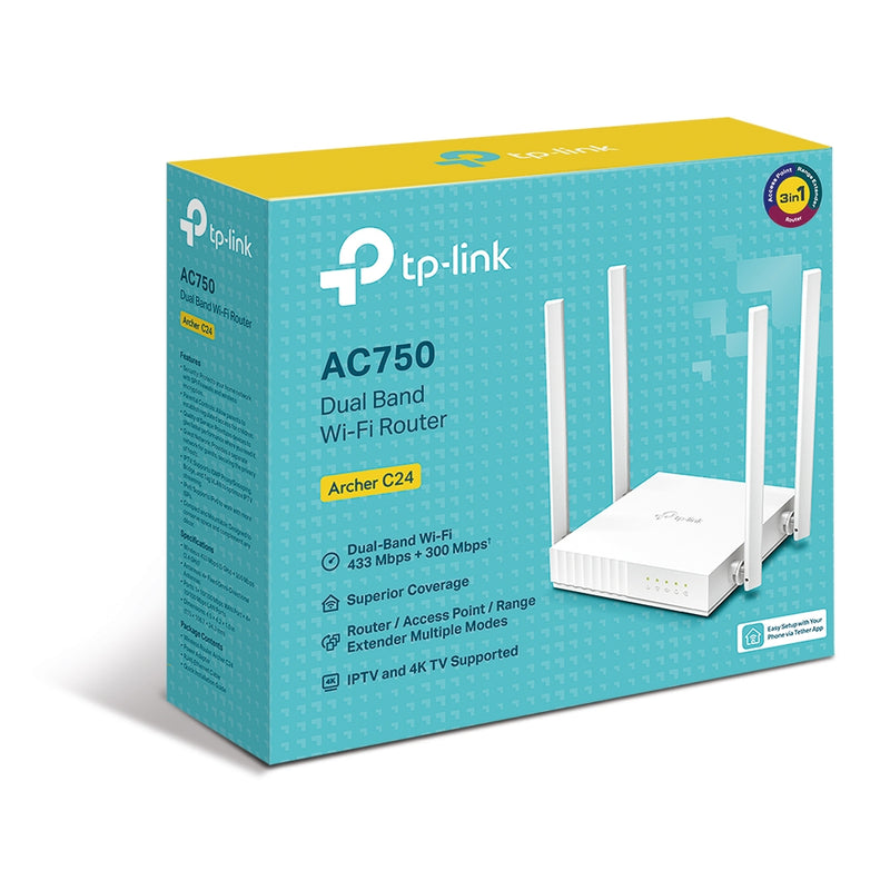 Router Inalámbrico Archer C24 Wi-fi De Doble Banda Ac750