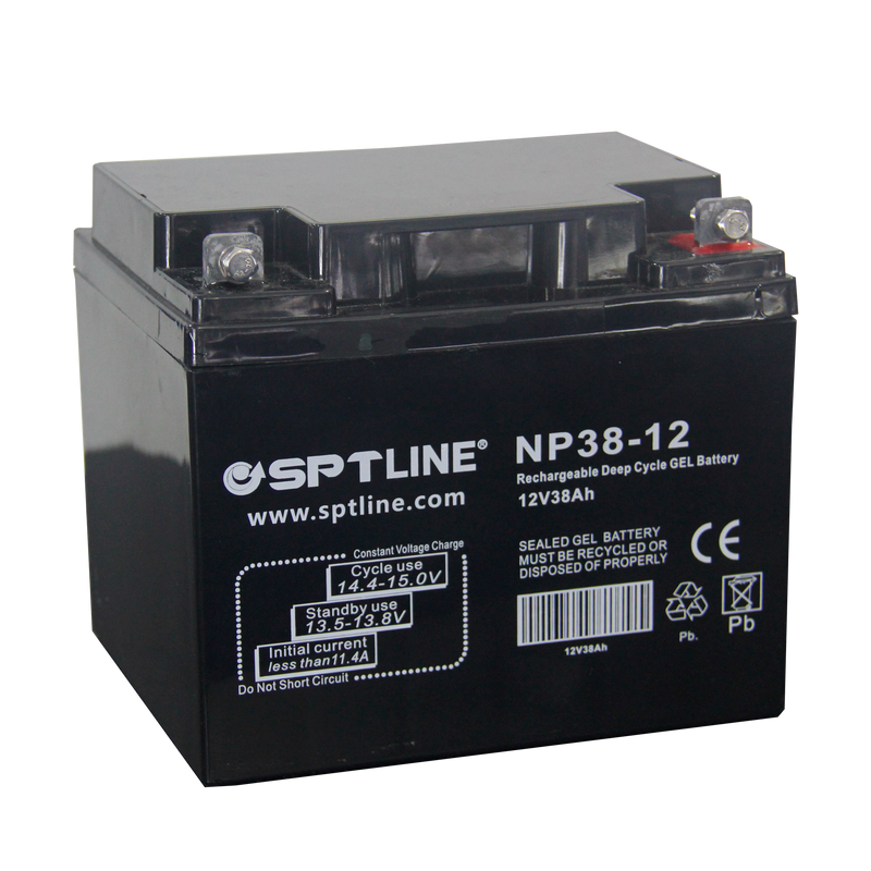 Batería Pila 12v 38ah Recargable Sptline Ups Cerco Eléctrico