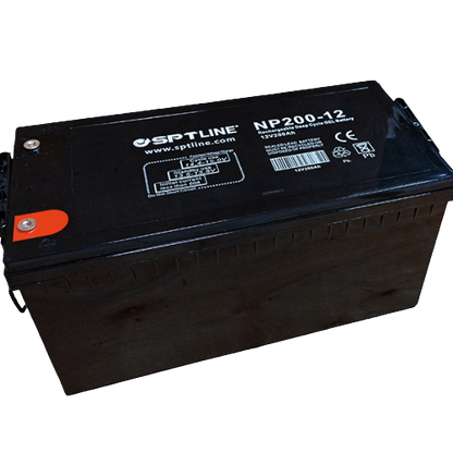 Batería 12v 200ah De Gel Sptline Inversores Refrigeradores (+IVA)