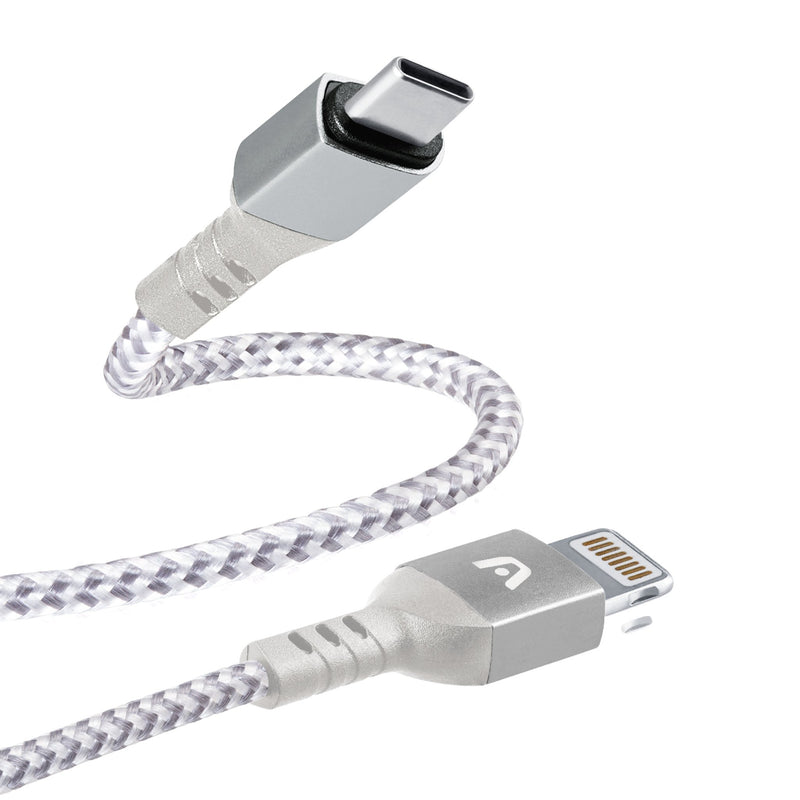 Cable Tipo C A iPhone Nylon Blanco Argom Tech 1.8 Metros