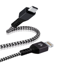 Cable Tipo C A iPhone Nylon Gris Argom Tech 1.8 Metros (+IVA)