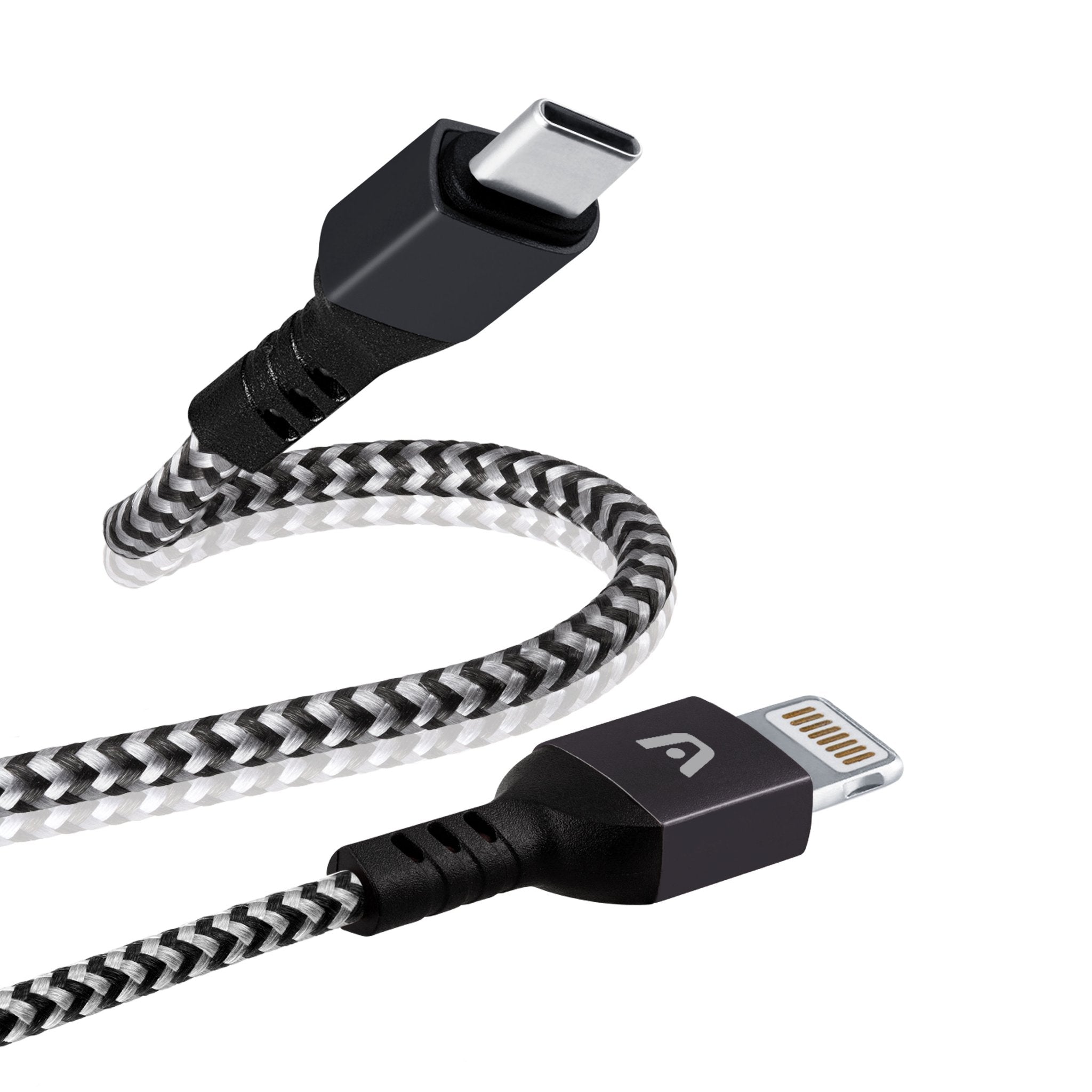 Cable Tipo C A iPhone Nylon Gris Argom Tech 1.8 Metros (+IVA)