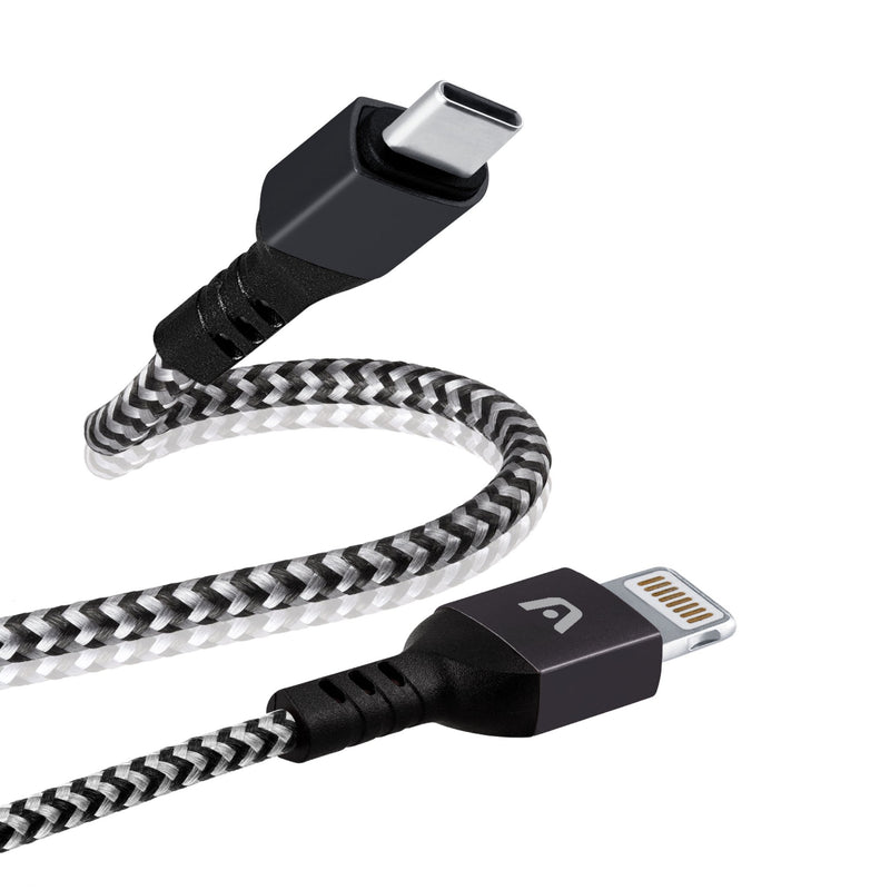 Cable Tipo C A iPhone Nylon Gris Argom Tech 1.8 Metros