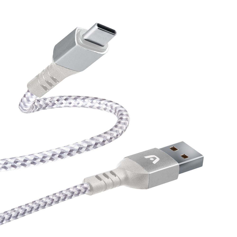 Cable Tipo C De Nylon Blanco Argom Tech 1.8m Carga Rápida (+IVA)