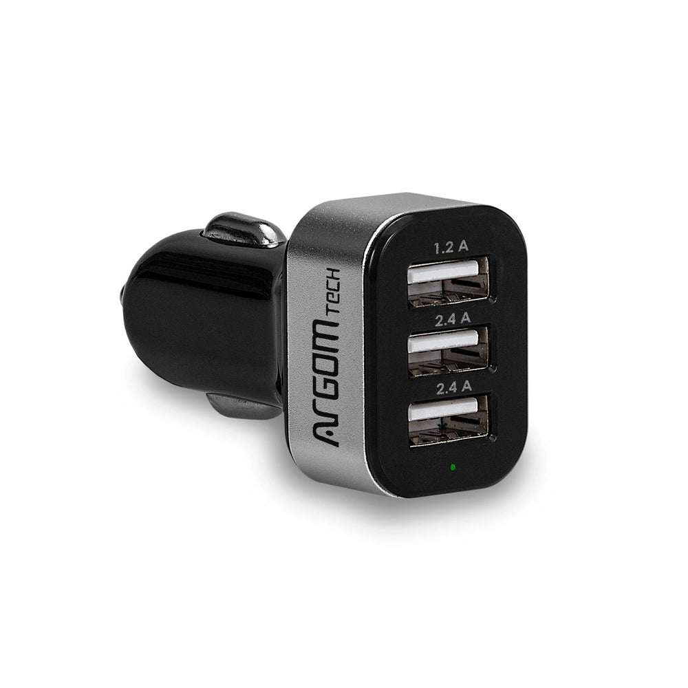 Cargador para carro USB 3 puertos ArgomTech (+IVA)