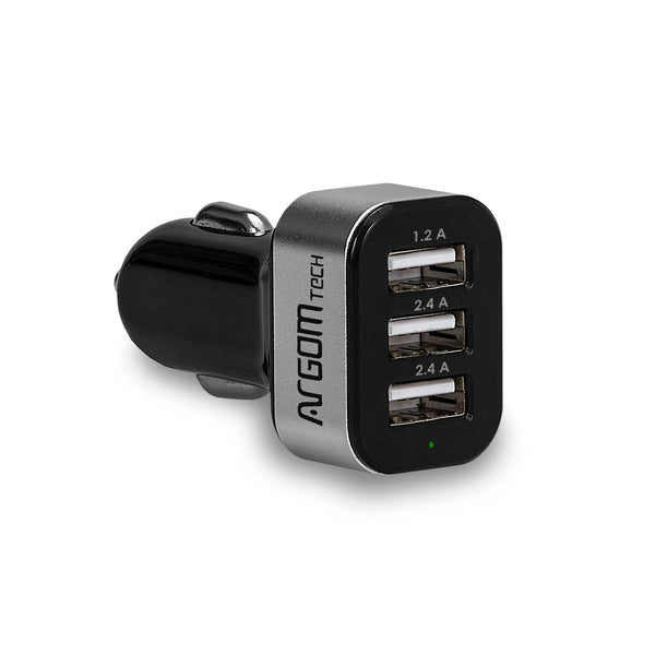 Cargador para carro USB 3 puertos ArgomTech (+IVA)