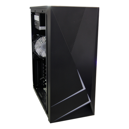 Case Atx Gamer Rgb Negro + Fuente De Poder 400w + Fan Cooler (+IVA)