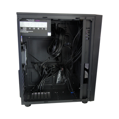 Case Atx Gamer Rgb Negro + Fuente De Poder 400w + Fan Cooler (+IVA)