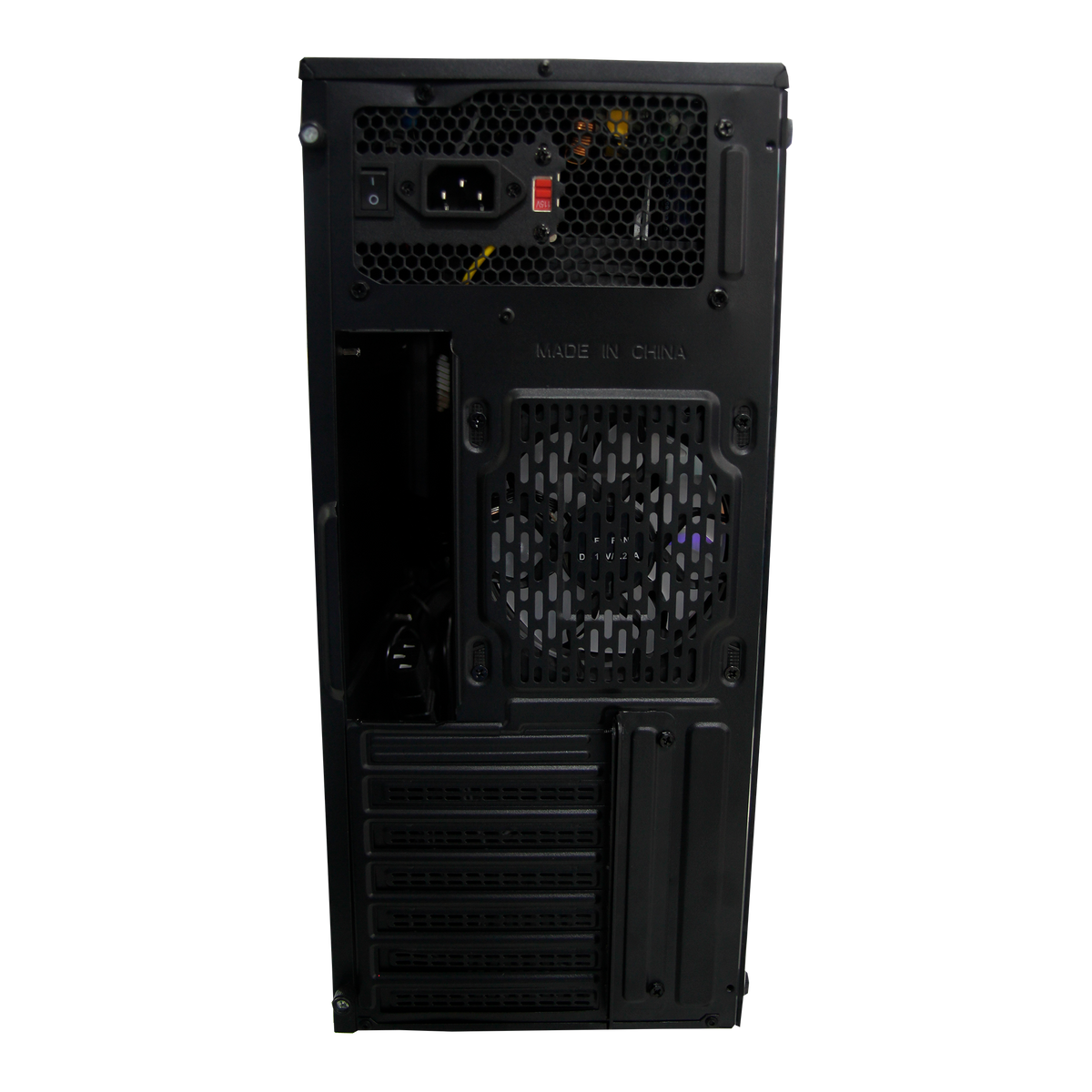Case Atx Gamer Rgb Negro + Fuente De Poder 400w + Fan Cooler (+IVA)