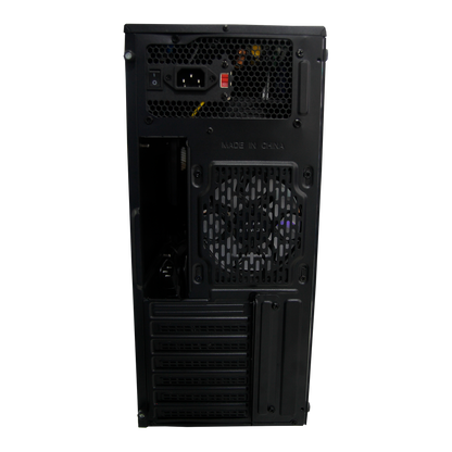 Case Atx Gamer Rgb Negro + Fuente De Poder 400w + Fan Cooler (+IVA)
