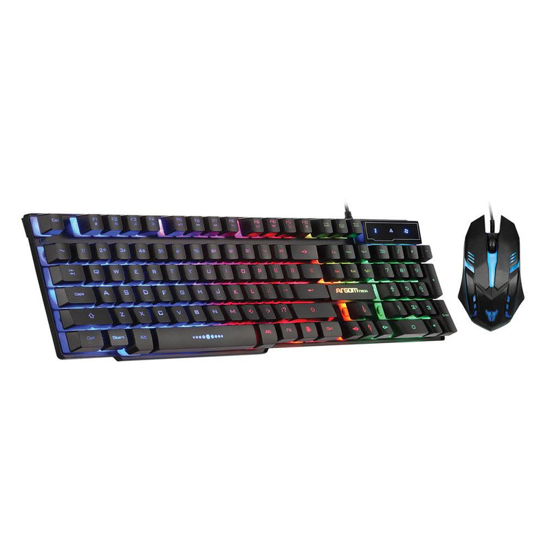 Combo Teclado Mouse Gaming Argom Tech Kb51 Retroiluminado