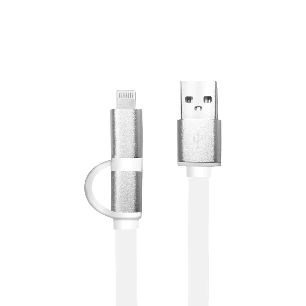 Cable 2 En 1  Lightning Y Micro Usb 1 M Argom Tech (+IVA)