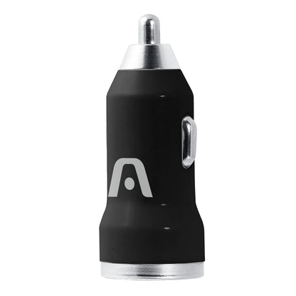 Cargador De Carro Dual 1 Y 2.1 A Argom Tech Negro (+IVA)