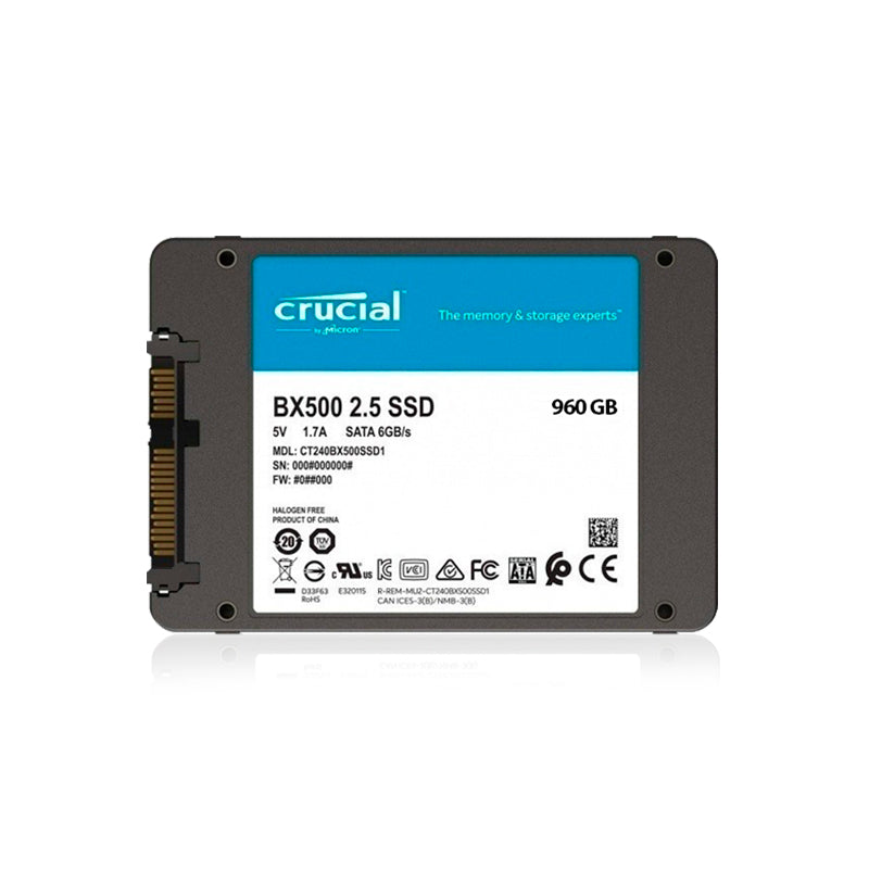 Disco Duro Estado Solido SSD 1000gb Crucial de 2.5 Sata 3 6gb Bx500