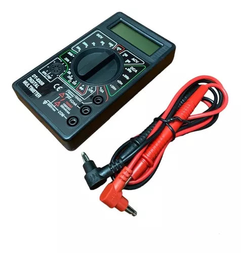 Tester Multímetro Digital De Corriente Color Negro Sptline