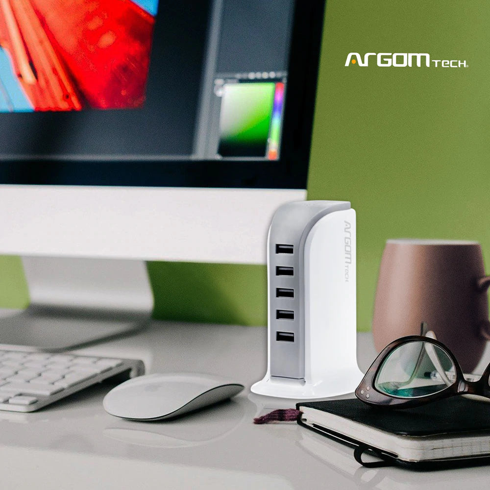 Estación De Carga 5 Puertos Usb Argom Tech (+IVA)