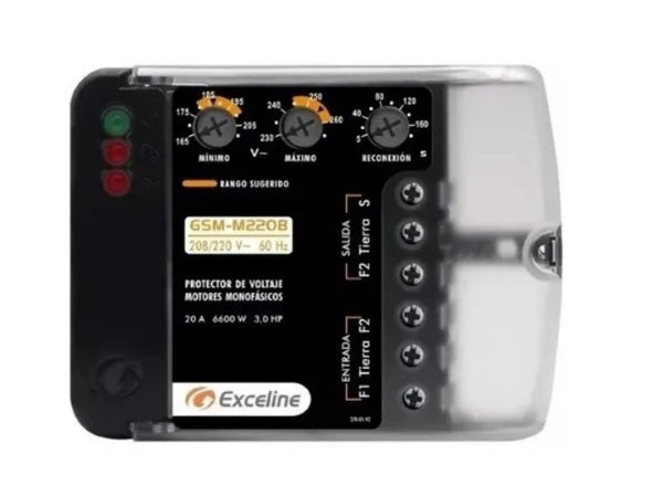 Protector De Voltaje 220v Motores Y Maquinas Monofasicos (+IVA)