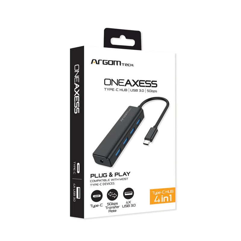 Hub Usb-c 3.0 Universal 4 Puertos Argom Tech