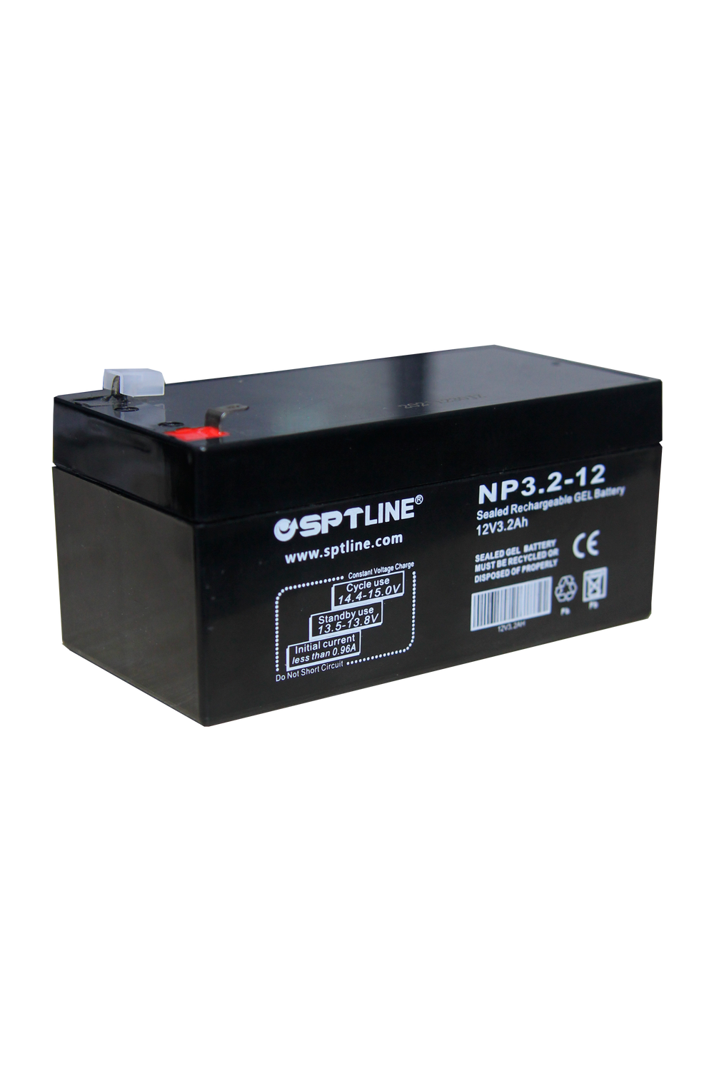 Batería Pila 12v 3.2ah Recargable Sptline Ups Cerco eléctrico (+IVA)
