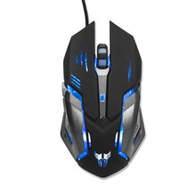 Mouse Gaming Alámbrico 3200dpi Negro Con Azul Argom Tech (+IVA)