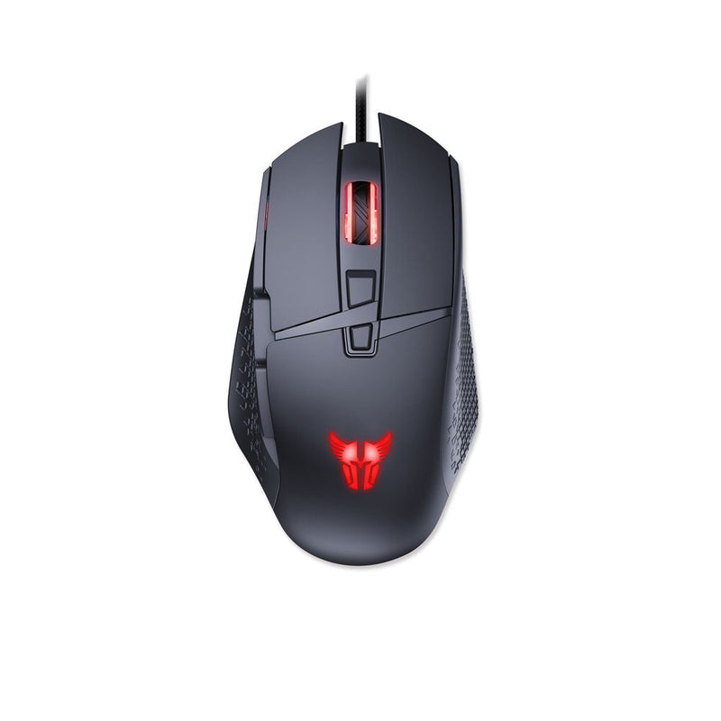 Mouse Gaming Alámbrico 7200 Dpi Negro Con Rojo Argom Tech