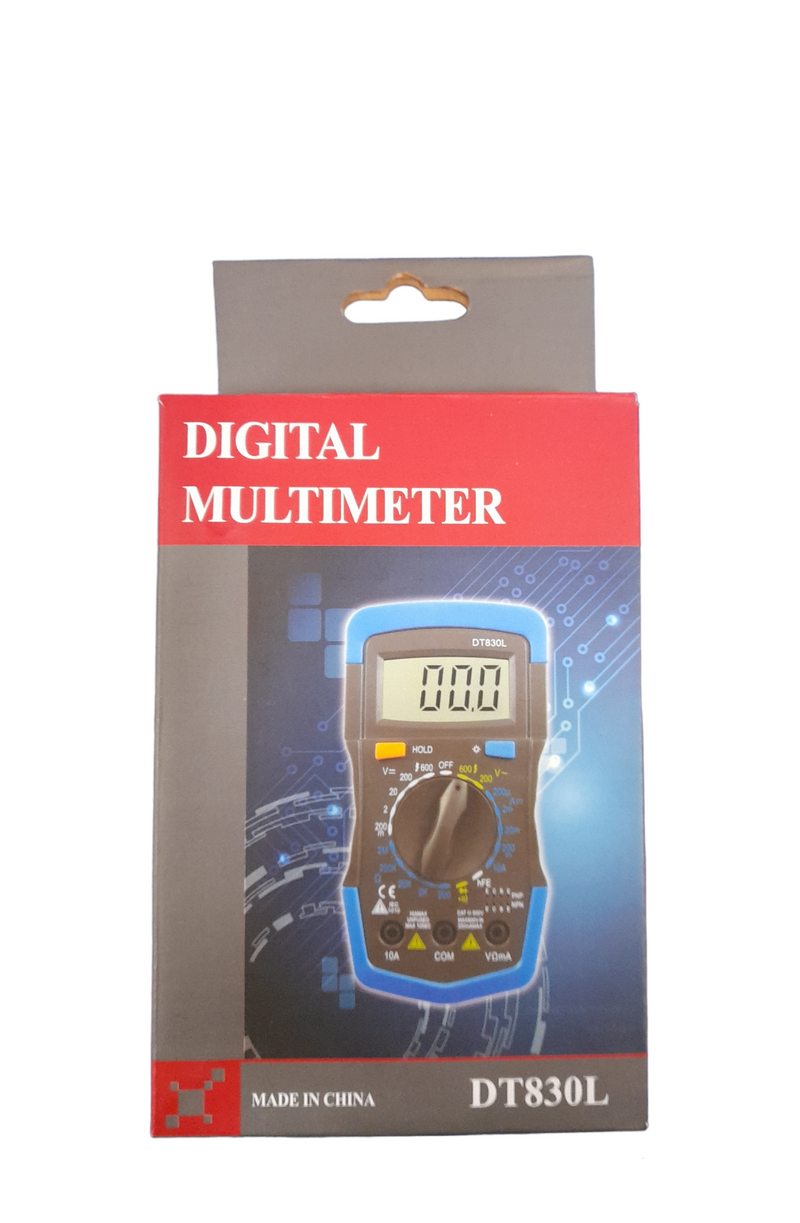 Tester Multímetro Digital De Corriente Color Azul Sptline