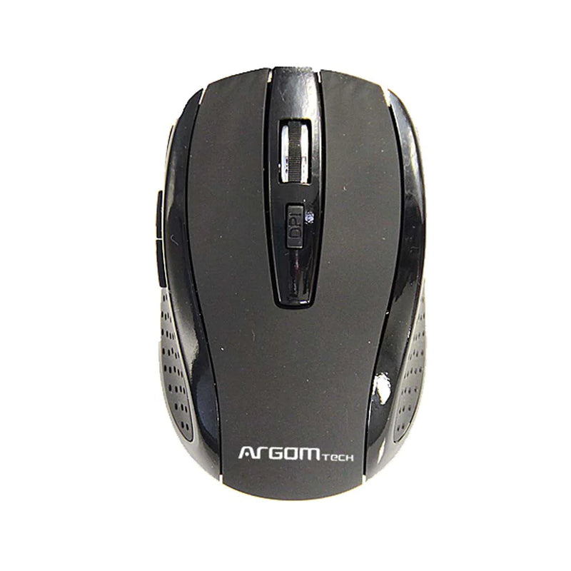 Mouse Óptico Inalámbrico 2.4ghz Usb 6 Botones Ms32 Argom Tech Negro