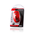 Mouse Óptico Inalambrico 2.4ghz USB Ms31 Argom Tech Rojo (+IVA)