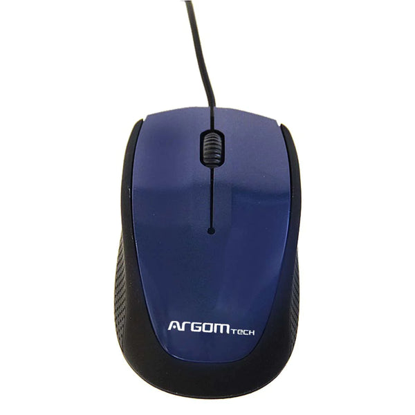 Mouse 3D Óptico Cable Usb Ms14 Argom Tech Azul (+IVA)