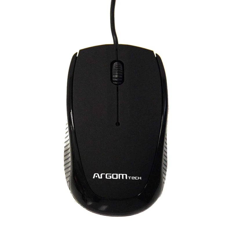 Mouse 3d Óptico Cable Usb Ms14 Argom Tech Negro