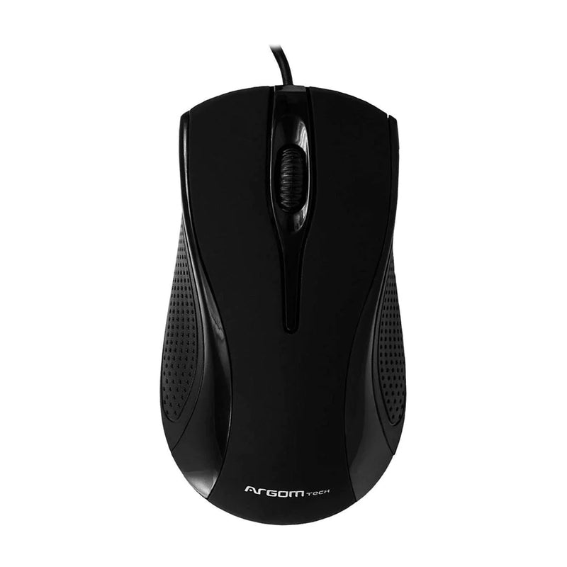 Mouse Óptico Maxi Cable Usb Ms22 Argom Tech Negro