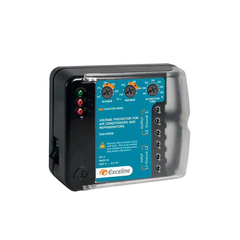 Protector De Voltaje 220 Exceline Gsm-r220b A/A Y Refrigeración (+IVA)