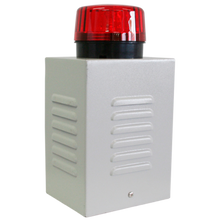 Sirena 20w en interior de caja de metal y luz estroboscópica Sptline