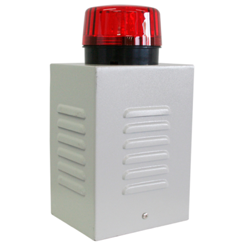 Sirena 20w en interior de caja de metal y luz estroboscópica Sptline