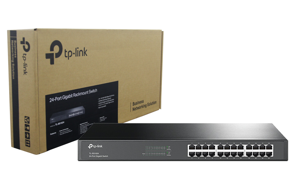 Switch 24 Puertos Gigabit 10/100/1000 TL-SG1024 Tp-link (+IVA)