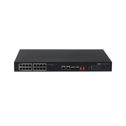 Switch 16 Puertos Dahua 10/100 Poe Rack Dh-pfs3218-16et-135 (+IVA)