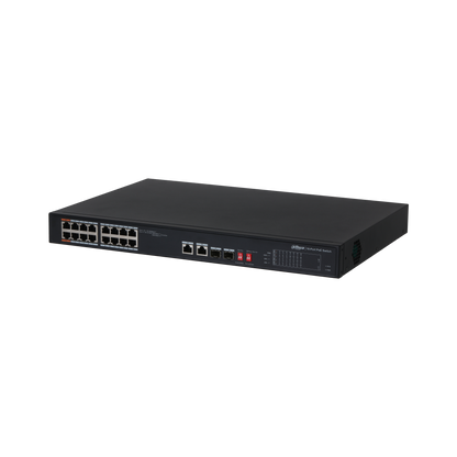 Switch 16 Puertos Dahua 10/100 Poe Rack Dh-pfs3218-16et-135 (+IVA)