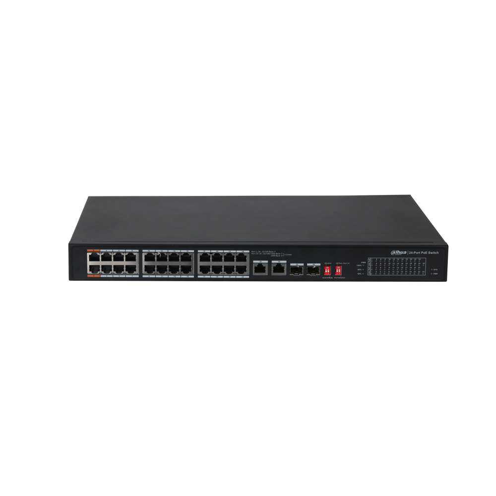Switch 26 Puertos Dahua Gigabit Rack Dh-pfs3226-24et-240 (+IVA)