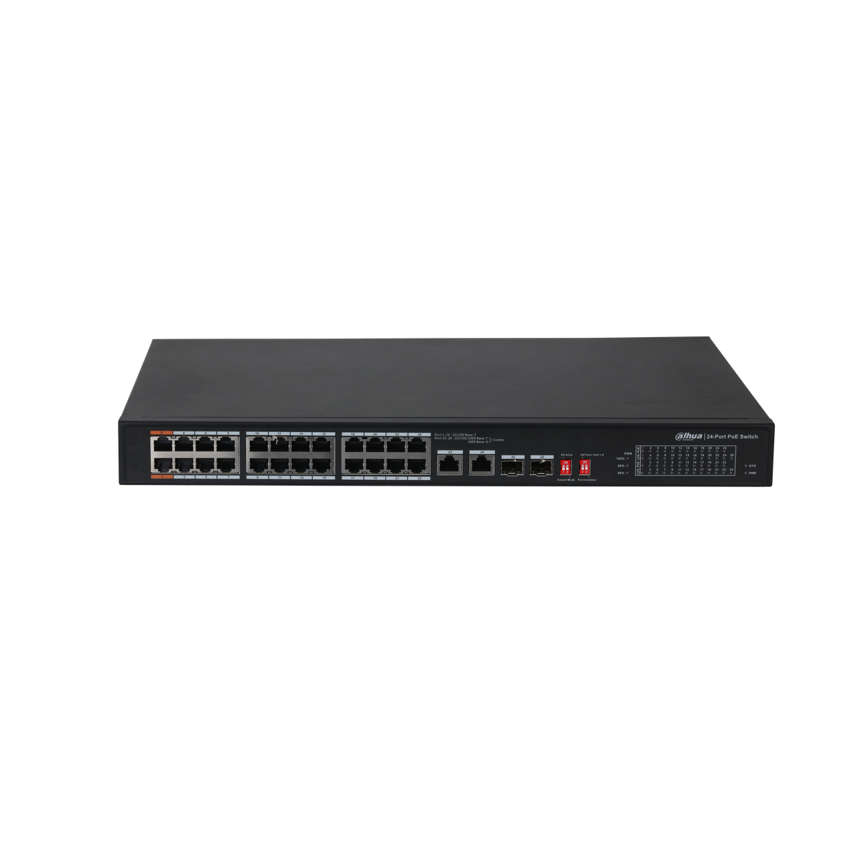 Switch 26 Puertos Dahua Gigabit Rack Dh-pfs3226-24et-240 (+IVA)