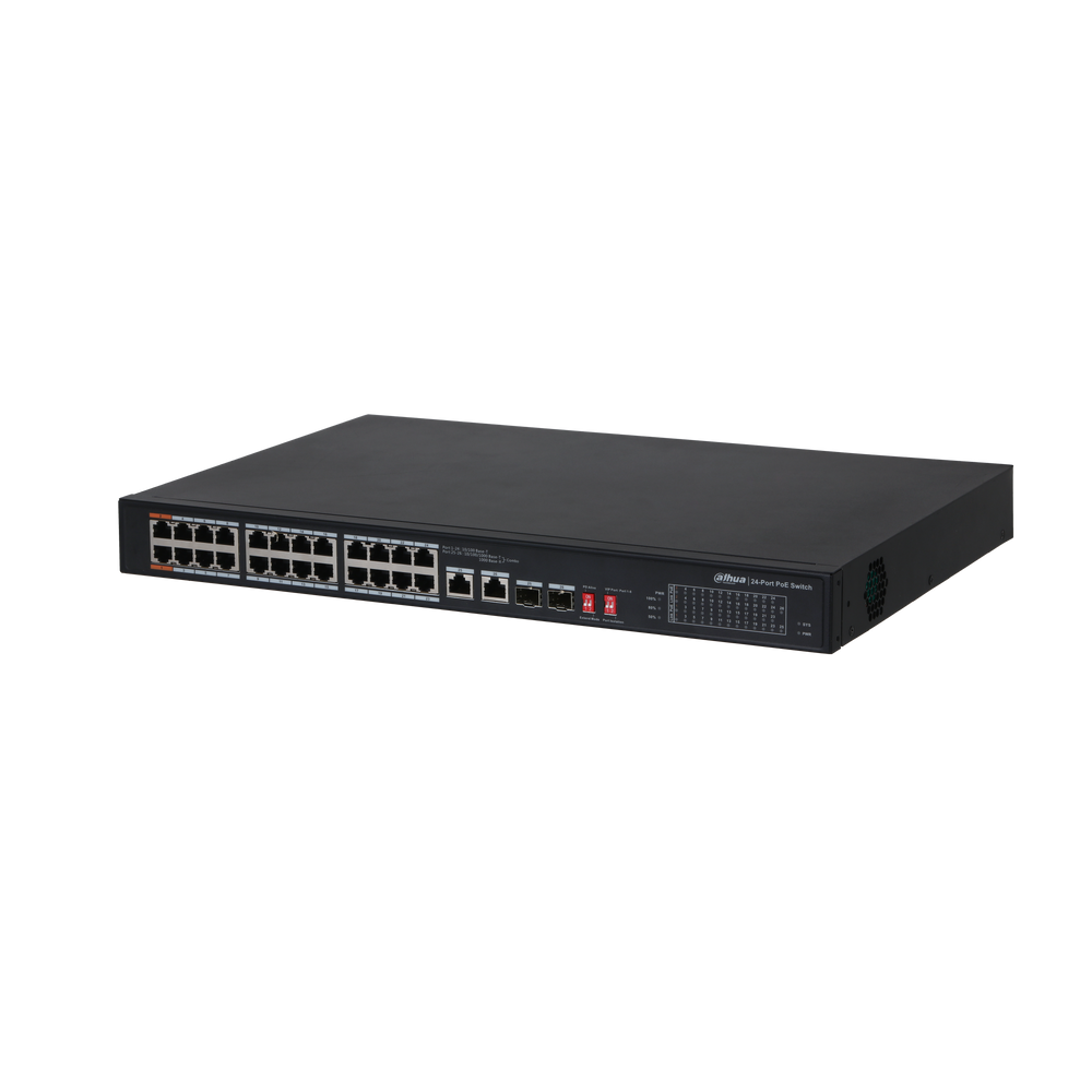 Switch 26 Puertos Dahua Gigabit Rack Dh-pfs3226-24et-240 (+IVA)