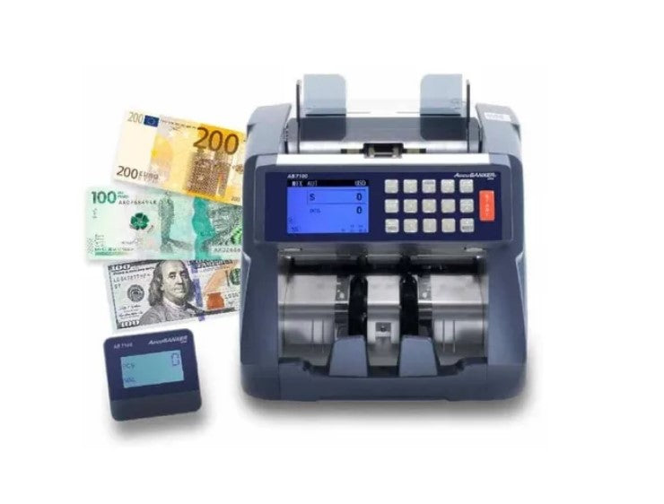 Contadora Y Detectora Inteligente Multimoneda (Dolar y Euro) Accubanker AB7100 3años Gtia (+IVA)