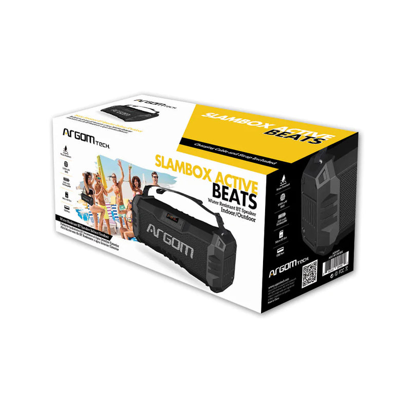 Corneta Slambox Active Beats Bluetooth Usb Radio Sd 10w Resistente al agua Argomtech