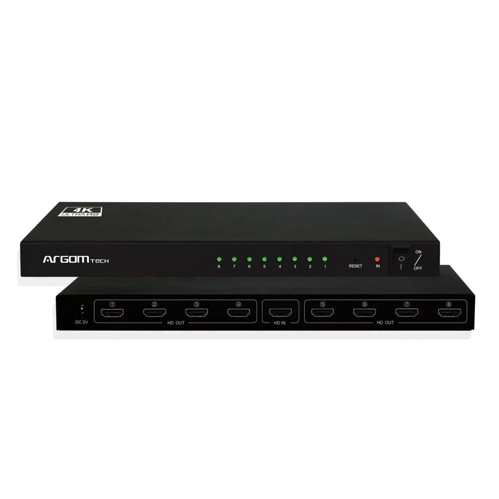 Splitter Hdmi 1 Entrada Y 8 Salida 4k Argomtech (+IVA)