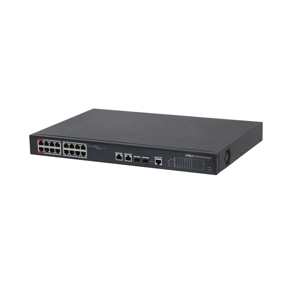 Switch 16 + 2gbps Puertos Dahua Poe Rack Dh-pfs4218-16et-190 (+IVA)